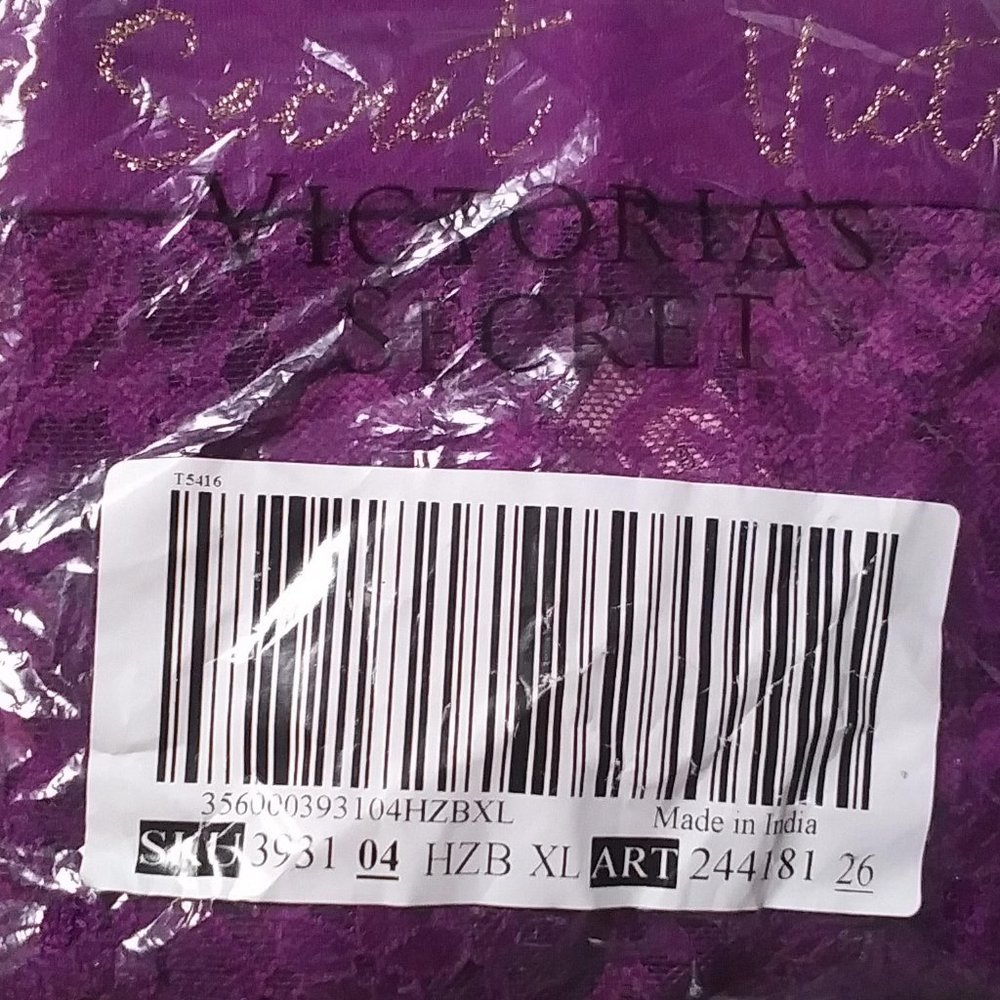 Victoria Secret Lacie Floral Cheeky Purple Panties